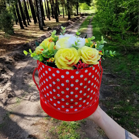 Квітковий букет із мила "Весна"-foto3