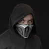 Маска Скорпіона Захисник Харумі з гри Mortal Kombat 11 сірого кольору