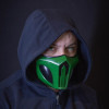 Маска Скорпіона Захисник Харумі з гри Mortal Kombat 11 зеленого кольору