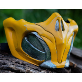 Маска Скорпіона Mortal Kombat 11 (жовта)-foto2