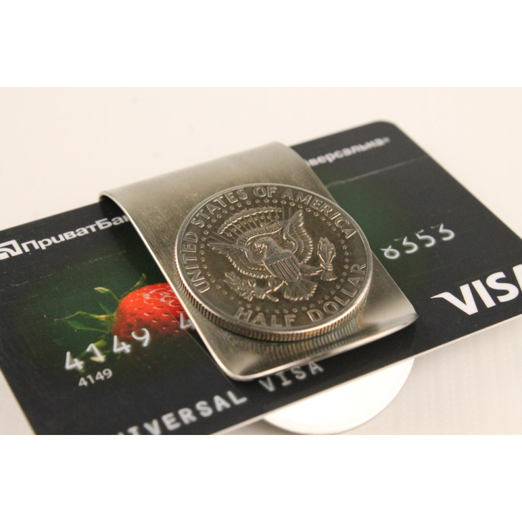Зажим для денег "Half Dollar США 1969 г."