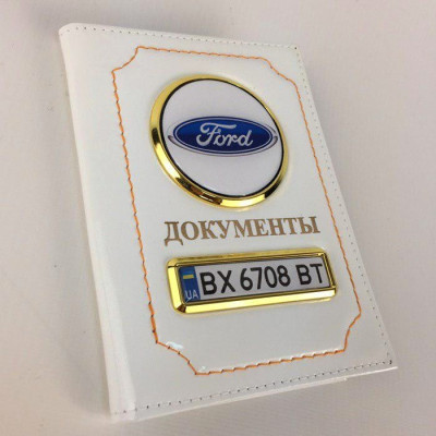 Обкладинка для автодокументів (біла)-foto2