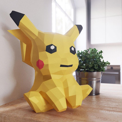 3D модель з паперу "Пікачу"