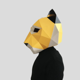 Маска тигра із дизайнерського картону-foto2