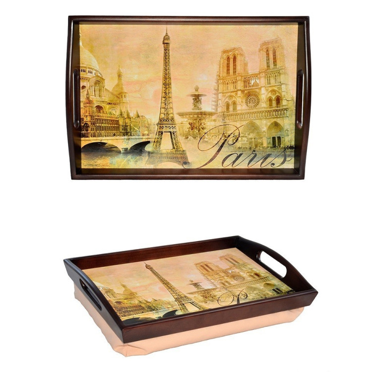 Поднос на подушке с ручками "Paris"