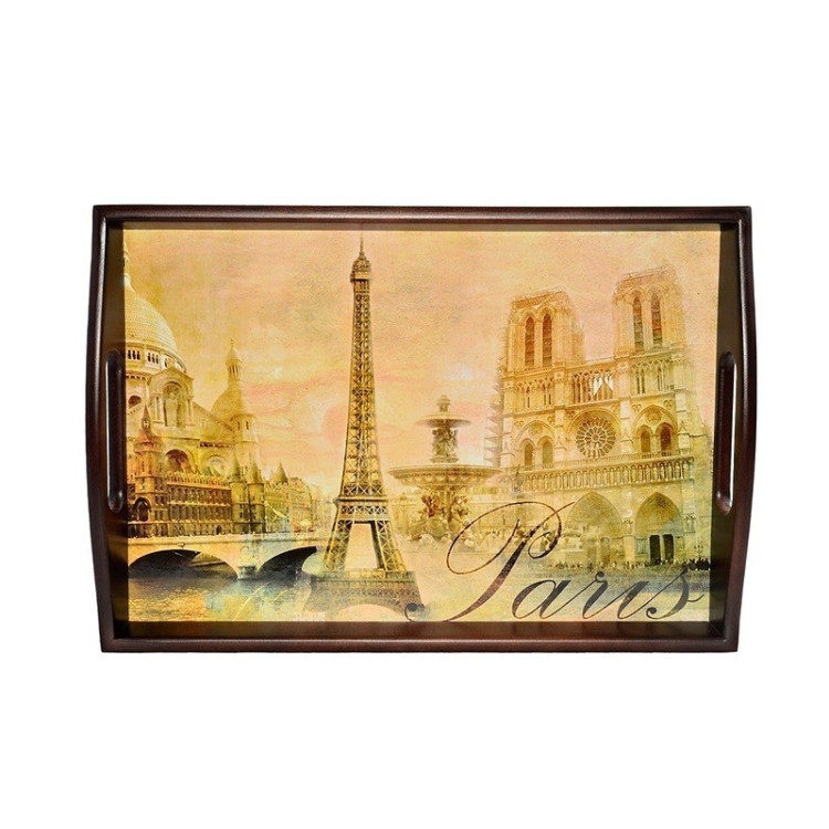 Поднос на подушке с ручками "Paris"