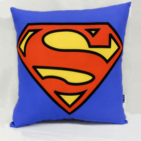 Подушка с принтом "Superman" лого