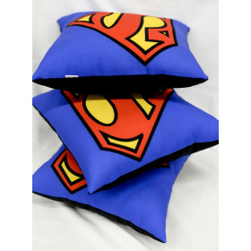 Подушка с принтом "Superman" лого-foto4