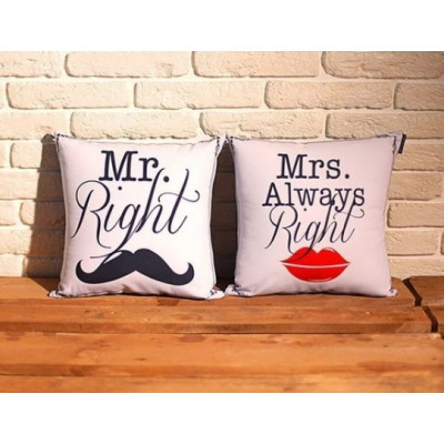 Подушка "Mrs. Right"-foto2