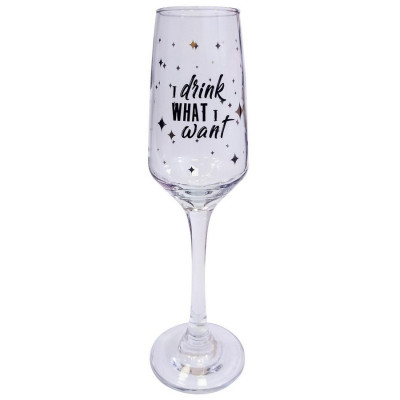 Келих для шампанського "I drink what I want"