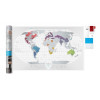 Скретч-карта мира Travel Map "Air World" на английском языке