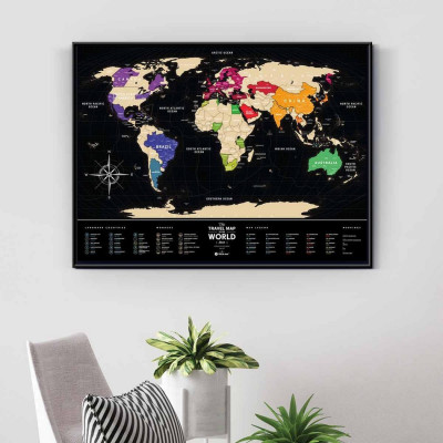 Скретч карта Travel Map "Black World"