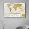 Скретч-карта мира Travel Map "Geography World" на английском языке