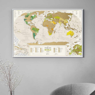 Скретч карта Travel Map "Geography World"