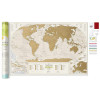 Скретч-карта мира Travel Map "Geography World" на английском языке