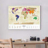 Скретч-карта мира Travel Map "Gold World" на украинском языке