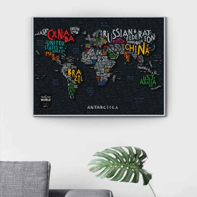 Скретч карта Travel Map "Letters World"