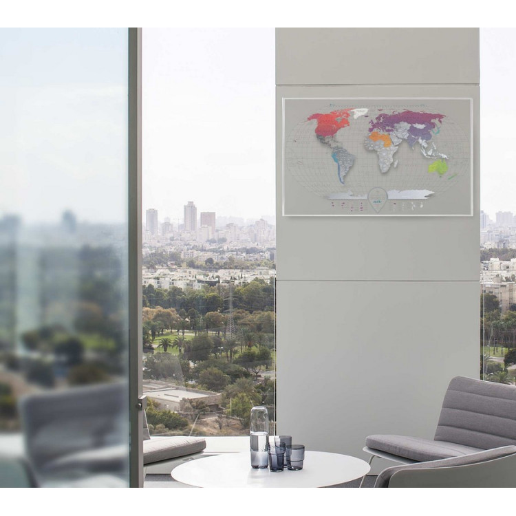 Скретч-карта мира Travel Map "Air World" на английском языке