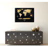 Скретч-карта мира Travel Map "Black World" на английском языке