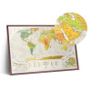 Скретч-карта мира Travel Map "Geography World" на английском языке