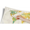 Скретч-карта мира Travel Map "Geography World" на английском языке