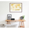 Скретч-карта мира Travel Map "Gold World" на русском языке