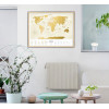Скретч-карта мира Travel Map "Gold World" на русском языке