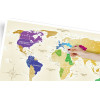 Скретч-карта мира Travel Map "Gold World" на русском языке