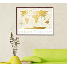 Скретч карта Travel Map "Gold World" (рус. язык)-foto9