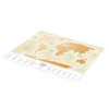 Скретч-карта мира Travel Map "Gold World" на русском языке