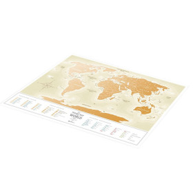Скретч карта Travel Map "Gold World" (рус. язык)-foto2