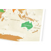 Скретч-карта мира Travel Map "Gold World" на украинском языке