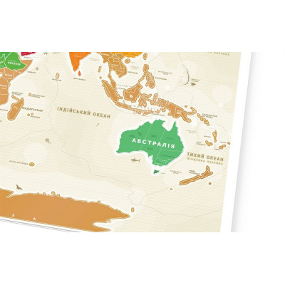 Скретч карта Travel Map "Gold World" (укр. язык)-foto9