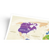 Скретч-карта мира Travel Map "Gold World" на украинском языке
