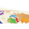 Скретч-карта мира Travel Map "Gold World" на украинском языке