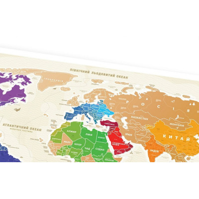 Скретч карта Travel Map "Gold World" (укр. язык)-foto4