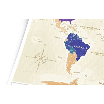 Скретч карта Travel Map "Gold World" (укр. язык)-foto5
