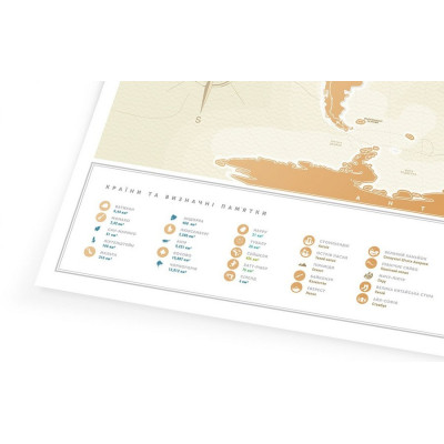 Скретч карта Travel Map "Gold World" (укр. язык)-foto6