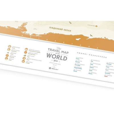 Скретч карта Travel Map "Gold World" (укр. язык)-foto7
