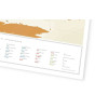 Скретч-карта мира Travel Map "Gold World" на украинском языке