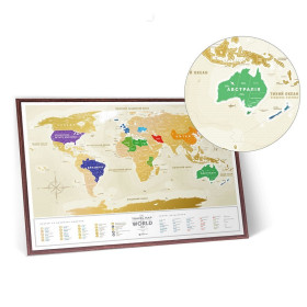 Скретч карта Travel Map "Gold World" (укр. язык)-foto11