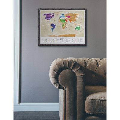 Скретч карта Travel Map "Gold World" (укр. язык)-foto14