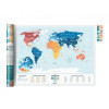 Скретч-карта мира Travel Map "Holiday Lagoon World" на английском языке