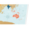 Скретч-карта мира Travel Map "Holiday Lagoon World" на английском языке