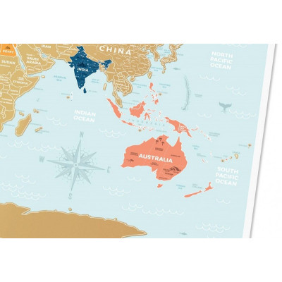 Скретч карта Travel Map "Holiday Lagoon World"-foto6