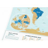 Скретч-карта мира Travel Map "Holiday Lagoon World" на английском языке