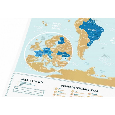 Скретч карта Travel Map "Holiday Lagoon World"-foto5
