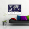 Скретч-карта мира Travel Map "Holiday World" на английском языке