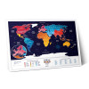 Скретч-карта мира Travel Map "Holiday World" на английском языке