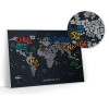 Скретч-карта мира Travel Map "Letters World" на английском языке